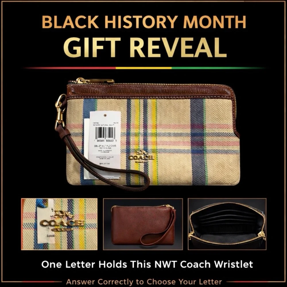 The Crystal Letter Board - Black History Edition 12 letters one 1οΈβ£ hold Gift - Picture 2 of 8